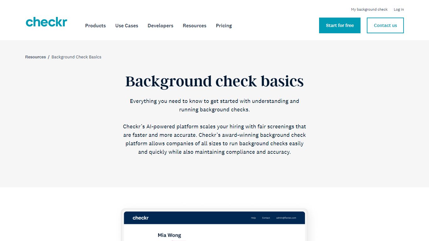 What is a Background Check?: Types and How to Do It | Checkr