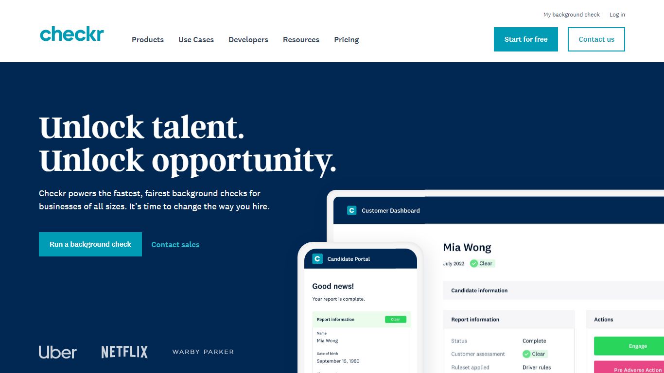 Checkr – Employee Background Screening for Companies